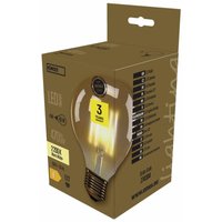 Filament led Lampe Vintage, G95, 4W Ersatz für 40W Glühbirne, E27 Sockel, Helligkeit 470 lm, Warmweiß 2200 k, Amber, Z74304 - Emos von EMOS