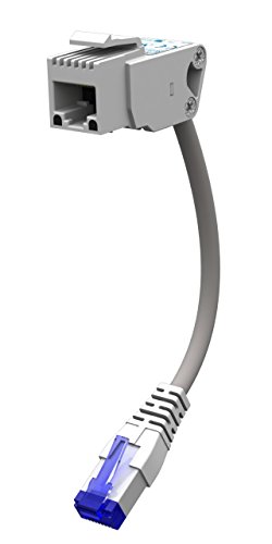 EMOSAFE EN-60KDS Netzwerkisolator mit Kabel, Keystone, RJ45, galvanische Trennung, 1000 Mbit/s, Class D, IP40, 2 MOPP, Überspannungsschutz, TVS-Dioden, Weiß, Kunststoffgehäuse EMOSAFE EN-60KDS Netzwerkisolator mit Kabel, Keystone, RJ45, galvanische Trennung, 1000 Mbit/s, Class D, IP40, 2 MOPP, Überspannungsschutz, TVS-Dioden, Weiß, Kunststoffgehäuse von EMOSAFE