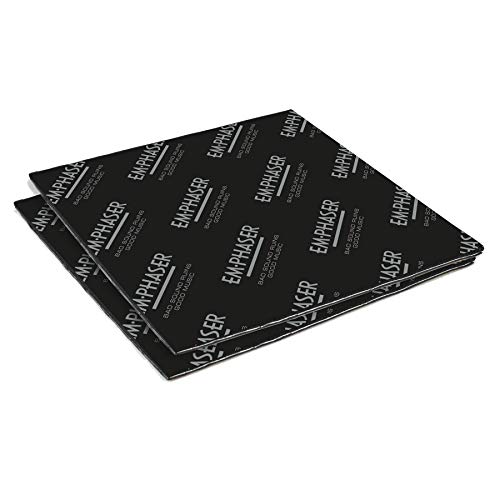 EMPHASER ESP-DM2 – Selbstklebende Alu-Butyl Dämmmatten, Dämmmaterial für Anti Dröhn Lärmschutz, Schalldämmung und Schallschutz, für Autos, 4,5 mm, 2 St. à 200 x 200 mm EMPHASER ESP-DM2 – Selbstklebende Alu-Butyl Dämmmatten, Dämmmaterial für Anti Dröhn Lärmschutz, Schalldämmung und Schallschutz, für Autos, 4,5 mm, 2 St. à 200 x 200 mm von EMPHASER