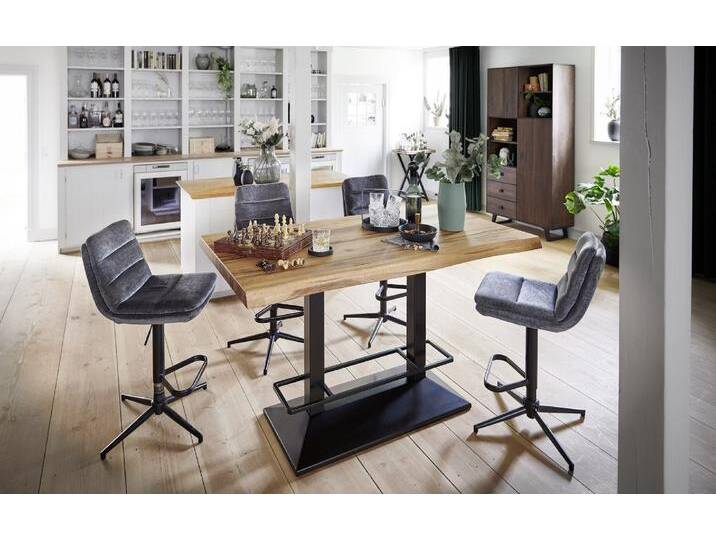Bartisch in Industrial-Style Eiche massiv Roma Rustikale Eiche von EMPINIO24
