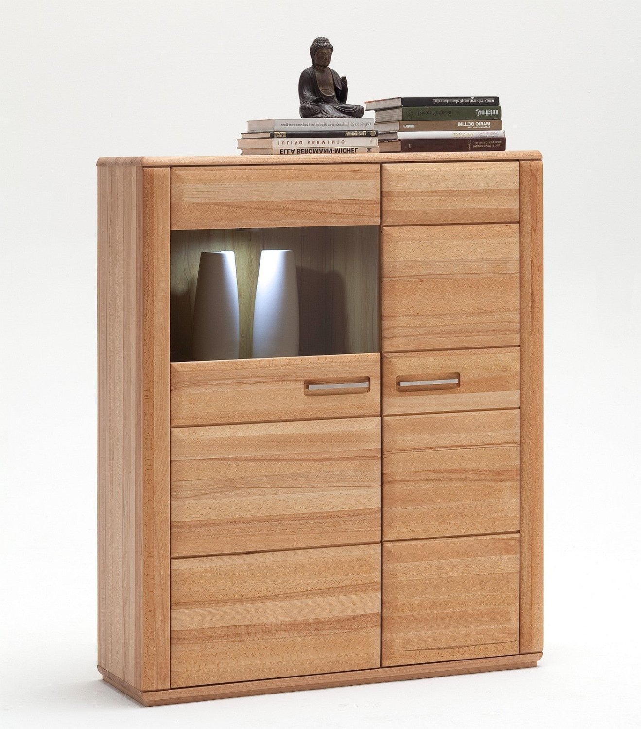 Highboard Kernbuche 107 cm rechts Sanremo von EMPINIO24