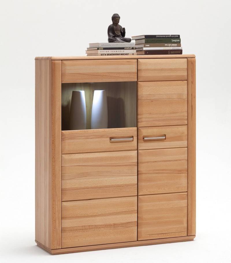 Highboard Kernbuche 107 cm rechts Sanremo von Empinio24