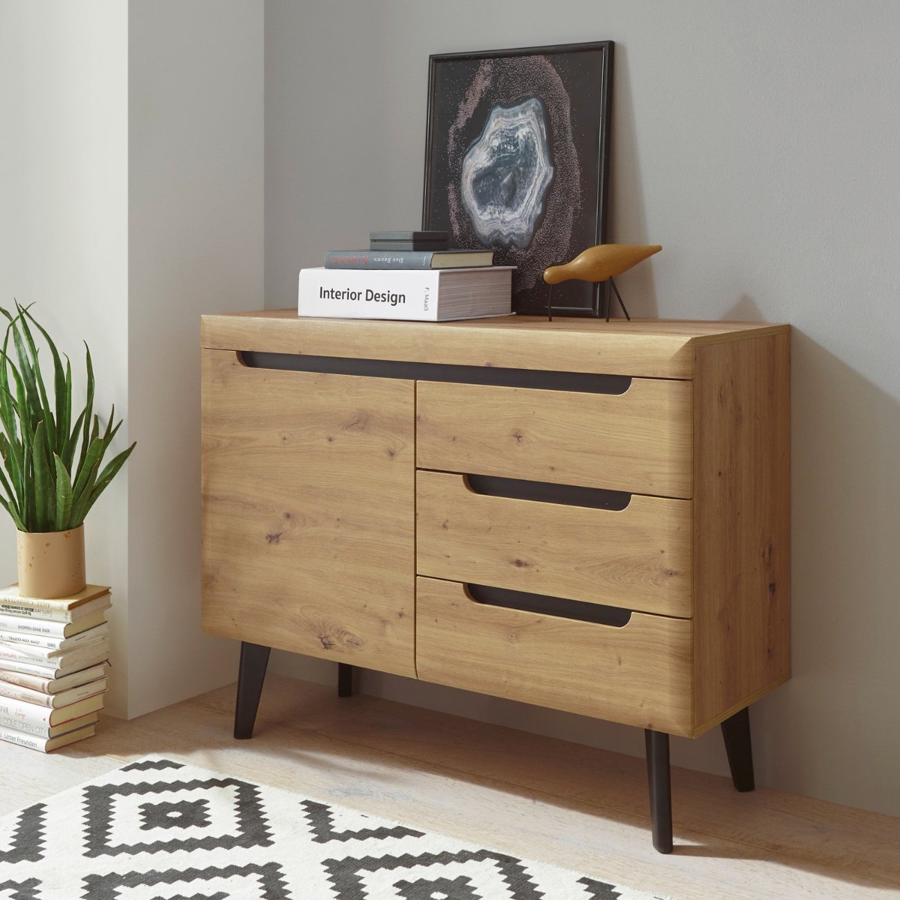 Sideboard 107 cm 1-türig Eiche Tonder von EMPINIO24