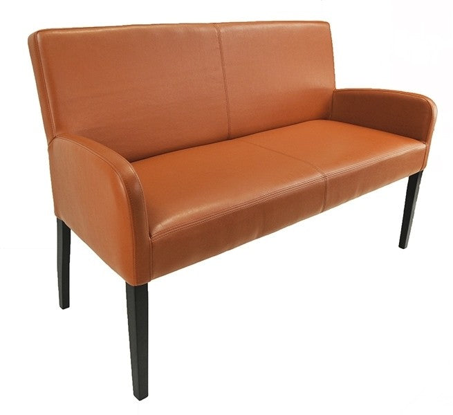 Sitzbank aus Kunstleder 123 cm mit Holzgestell Alfo von EMPINIO24