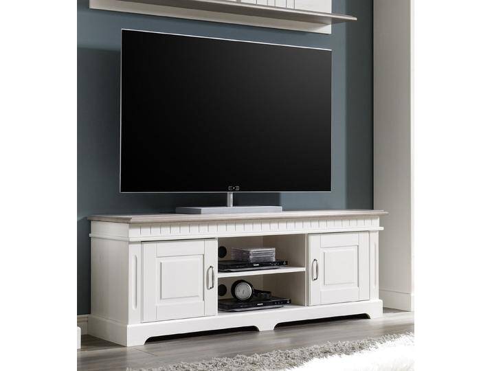 TV-Lowboard weiß Massivholz 144 cm CORDOBA TV-Lowboard weiß Massivholz 144 cm CORDOBA von EMPINIO24