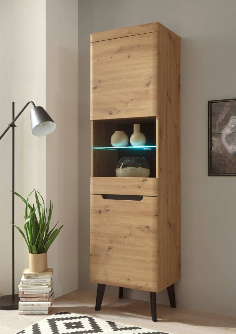 Vitrine 53x197 cm 2-türig Eiche Tonder von Empinio24