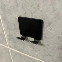 Rasierer Halterung Dusche | Selbstklebend Schwarz von EMPIPrint