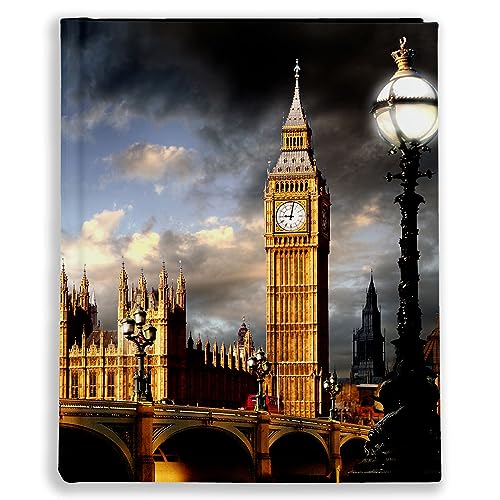 Urlaubsfotoalbum: London, Fototasche für Fotos, Taschen-Fotohalter für lose Blätter, Urlaub London, Handgemachte Fotoalbum (15x21 | für 60 Fotos) von EMPOL