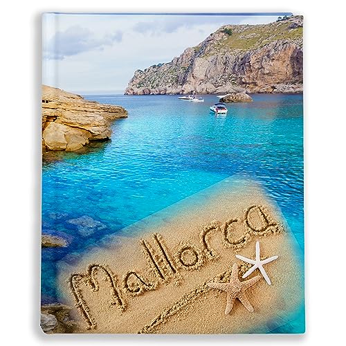 Urlaubsfotoalbum: Mallorca, Fototasche für Fotos, Taschen-Fotohalter für lose Blätter, Urlaub Mallorca, Handgemachte Fotoalbum (10x15 | für 200 Fotos) von EMPOL