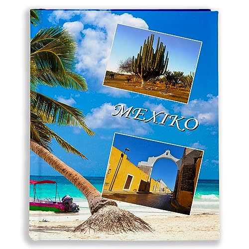 Urlaubsfotoalbum: Mexiko, Fototasche für Fotos, Taschen-Fotohalter für lose Blätter, Urlaub Mexiko, Handgemachte Fotoalbum (10x15 | für 48 Fotos) von EMPOL