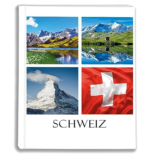Urlaubsfotoalbum: Schweiz, Fototasche für Fotos, Taschen-Fotohalter für lose Blätter, Urlaub Schweiz, Handgemachte Fotoalbum (10x15 | für 300 Fotos) von EMPOL