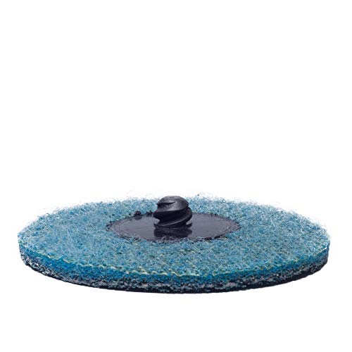 Empora Schleifvlies Reinigungsscheibe - Schleifscheibe - Schleifvlies - Polierscheibe - Polieraufsatz - Polierbürste - Polierteller Ø50mm-Ø76mm Grob-Medium-Fine (10, 76 mm FEIN (blau)) von EMPORA