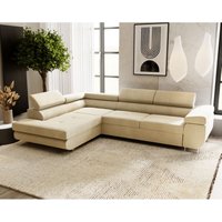 Ecksofa 275 cm Sorlo - Sofa mit Schlaffunktion - verstellbare Kopfstützen, Ecksofa mit Bettkasten, Sofa L-Form - Ottomane links freistehend Ecksofa 275 cm Sorlo - Sofa mit Schlaffunktion - verstellbare Kopfstützen, Ecksofa mit Bettkasten, Sofa L-Form - Ottomane links freistehend von EMPORIUS