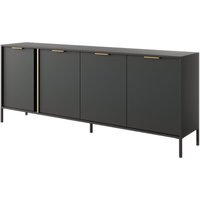 Kommode 200 cm Daros - Sideboard mit mit 4 Türen & Beinen - Anthrazit - Anthrazit von EMPORIUS