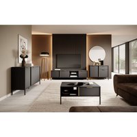 Wohnzimmer-Set Daros - Couchtisch, TV-Schrank, Kommode 150 cm & Kommode 100 cm - Wohnzimmerset, Modern Design - Anthrazit von EMPORIUS