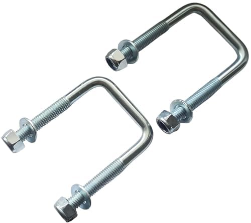 2x M12 U-Bolzen, Bügelschraube verzinkt, (LW82 x LH60 mm) von EMPULA