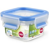 emsa Frischhaltedose CLIP & CLOSE 5.9 cm hoch 0,2 l transparent, blau von EMSA