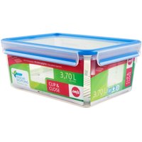 emsa Frischhaltedose CLIP & CLOSE 11 cm hoch 3,7 l transparent, blau von EMSA