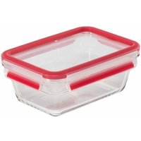 Clip&Close Glass Vorratsdose 850 ml Glas Rot - Emsa von EMSA