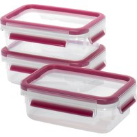 EMSA Frischhaltedose Clip & Close 0,55l 3er Set himbeer von EMSA