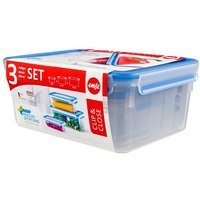 EMSA Frischhaltedosenset Clip & Close 1,0l/2,3l/3,7l 3t von EMSA