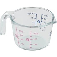 Emsa Messbecher "Prep&Bake" Glas 1 Stk. tlg. doppelte Skalierung f. feste & flüssige Zutaten, Ausgießlippe von EMSA