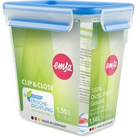 emsa Frischhaltedose CLIP & CLOSE 16,3 cm hoch transparent 1,5 l, 1 St. von EMSA