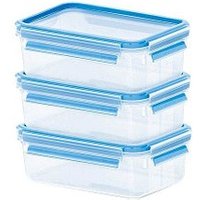 emsa Frischhaltedosen CLIP & CLOSE 5,8 cm hoch transparent 3x 0,55 l, 3 St. emsa Frischhaltedosen CLIP & CLOSE 5,8 cm hoch transparent 3x 0,55 l, 3 St. von EMSA