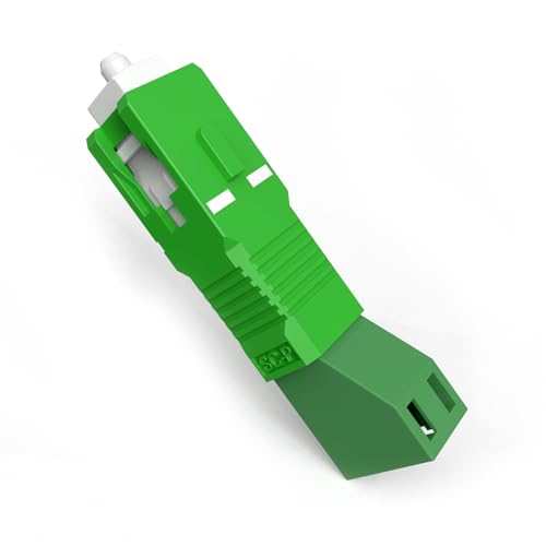 EMSECKO Glasfaser Adapter LC/APC Buchse auf SC/APC Stecker Singlemode 9/125um Simplex Hybrid-Glasfaser-Adapterstecker für Zuverlässige Schnittstellenkonvertierung, OTDR, VFL etc. von EMSECKO