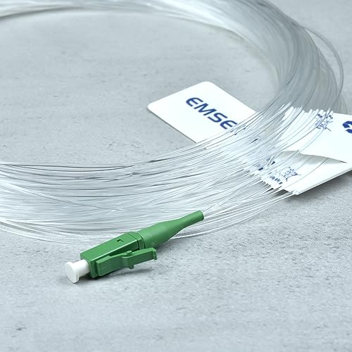EMSECKO LC/APC zu LC/APC LWL Patchkabel - Unsichtbares Singlemode Glasfaser-Patchkabel für FTTH-Hausvernetzung - 20M Länge von EMSECKO