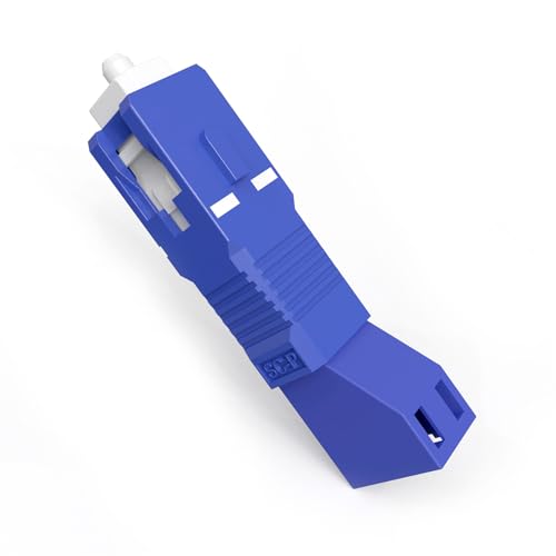 EMSECKO Optischer Faseradapter LC/UPC Buchse zu SC/UPC Stecker, 9/125um singlemode simplex Hochgeschwindigkeitsverbinder für Lichtwellenleiterkabel. (LC-SC UPC) von EMSECKO
