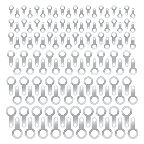 EMSea 120 STÜCKE 6 in 1 Lötösen Crimp Weld Ring Lug Terminal Messing versilbert Ringkabelschuhe Steckverbinder Sortimentssatz 2,2 mm 2,7 mm 3,2 mm 4,2 mm 5,2 mm 6,2 mm von EMSea