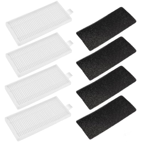 EMSea 4-teiliger Roboter Staubsaugerfilter Ersatz Kompatibel mit Lubluelu SG60/SL61/SL60D-Modellen Kehrroboterkartusche mit Filterwatte 110 X 50mm von EMSea