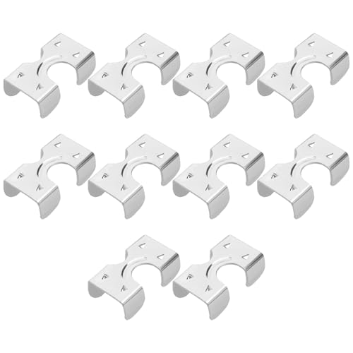 EMSea 10 Stück Robuste Doppelseilklemmen aus Edelstahl 304 Größe 40 Mm X 22 Mm für Seildurchmesser von 10 Mm Bis 12 Mm Mehrzweck-Seildruckklemme von EMSea