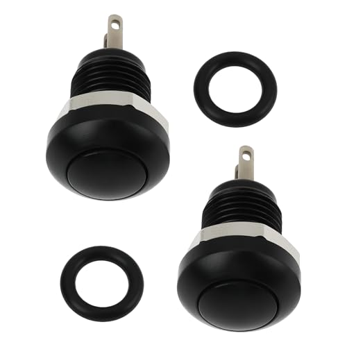 EMSea 2 STÜCKE 8mm Metall Momentary Horn Glocke Druckknopfschalter Geeignet Für Auto Hornknopf von EMSea