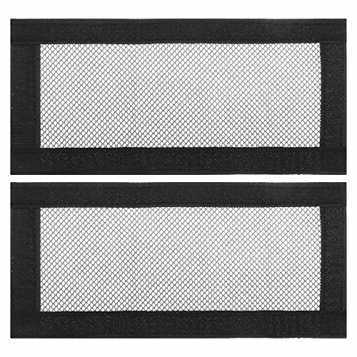 EMSea 2 x Auto-Lüftungsgitter-Abdeckungen unter dem Sitz, kompatibel mit Modell Y Modell 3, Luftauslass, Anti-Blockierung, Netzgitter, 25 x 11,8 cm, Schwarz von EMSea