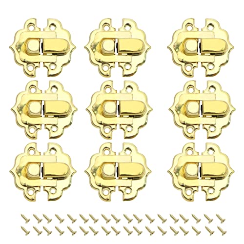EMSea 20PCS Box Latch Haspe Vintage Clasp Lock Jewelry Box Decorative Latch Buckle with Screws for Wooden Box Gift Box Wine Box Toolbox 30x30mm Gold EMSea 20PCS Box Latch Haspe Vintage Clasp Lock Jewelry Box Decorative Latch Buckle with Screws for Wooden Box Gift Box Wine Box Toolbox 30x30mm Gold von EMSea