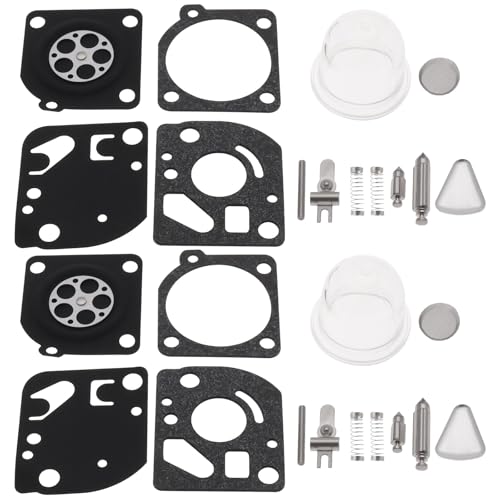 EMSea 2Set Trimmer-Vergasermembran-Reparatursatz 545081848 Vergaserdichtungssatz 545130001 Kompatibel mit Husqvarna 125R 128R 124C 128 CD LDX DJX 128LD 128RJ Trimmer von EMSea