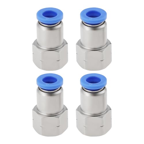 EMSea 4 Stück 6 Mm Rohraußendurchmesser X 1/8 Zoll NPT Innengewinde Push Fit Pneumatischer Verbindungsadapter Gerader Push-to-Connect-Adapter für Luftarmaturen EMSea 4 Stück 6 Mm Rohraußendurchmesser X 1/8 Zoll NPT Innengewinde Push Fit Pneumatischer Verbindungsadapter Gerader Push-to-Connect-Adapter für Luftarmaturen von EMSea