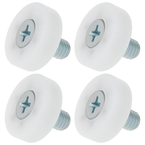 EMSea 4 Stück Gleitrollen mit Gewinde 19 X 15 Mm Geeignet für Verschiedene Anwendungen Schubladen Schrankrollen Möbelrollen von EMSea