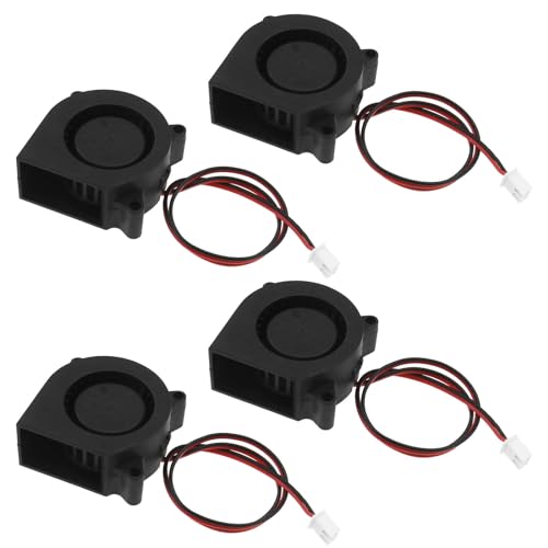 EMSea 4 Stück Kühlventilator 4020 für 3D-Druckergebläse, Spannung 24 V, 7500 PRM, Schnelle Effiziente Kühlung, Ausgestatteter Draht, Einfacher Anschluss, Plug-and-Play von EMSea