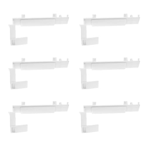 EMSea 6 Stück 36 Mm Klemmhalter Klemmhalterung Rollo-Klemmstützen Kein Bohren Fensterklemmen-Stützhalterung Ersatzteil für Rahmen von 1,6–2,5 Cm von EMSea