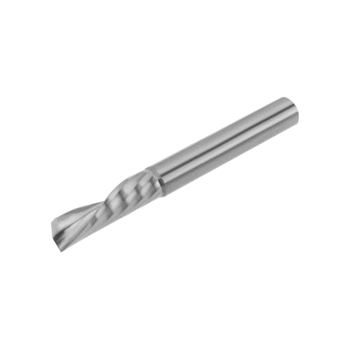 EMSea O-Flöte-Downcut-Spiralfräser-Bits 1/4 Zoll 22 Mm Schnittlänge für Aluminium Kunststoff Acryl Holz MDF PVC von EMSea