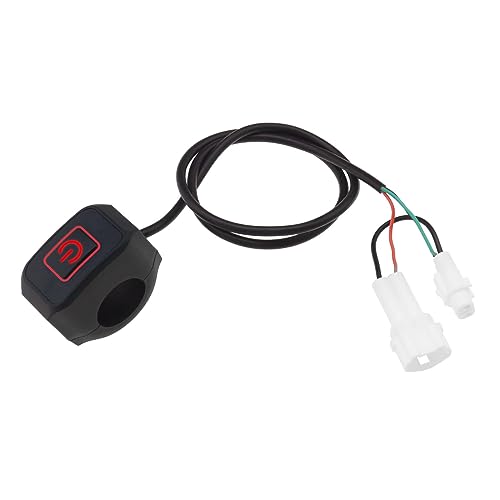 EMSea Scheinwerfer Leistung Selbstsichernder Schalter Ersatz Kompatibel mit Surron Light Bee Elektro Motorrad Scheinwerfer Lichtschalter IP65 Rot von EMSea