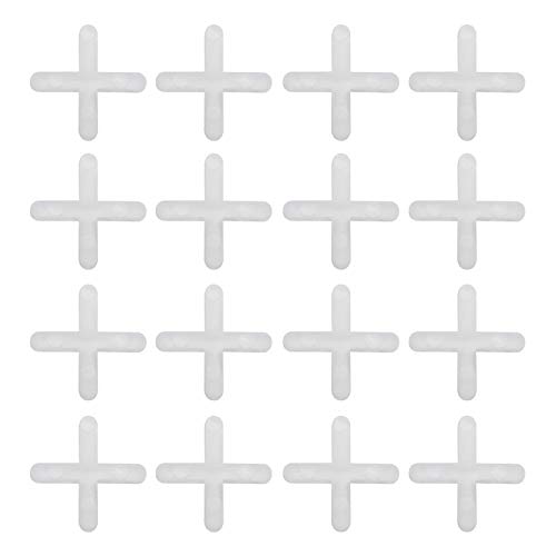 EMSea Fliesenkreuz, 3 mm, weiß, Kunststoff, Nivelliersystem, Fliesen-Werkzeug für Abstände von Boden- oder Wandfliesen, 1000 Stück von EMSea