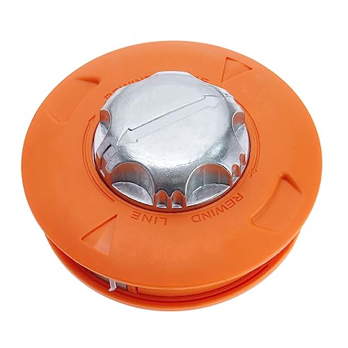 EMSea Trimmerkopf Rasentrimmer Bump Feed Spule M10x1,25 Linksgewindekopf Nylonschnur Doppelfadenkopf für Freischneider Gartentrimmer von EMSea