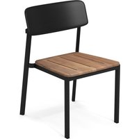 Emu - Shine Outdoor Stuhl, Teak / schwarz von EMU