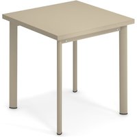 Emu - Star Tisch H 75 cm, 70 x 70 cm, taupe von EMU