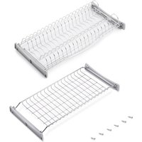 Abtropfgestell Suprastar für hohe Module, 600, Stahl, Verchromt - Emuca von EMUCA