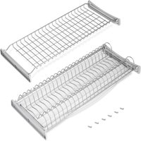 Emuca - Abtropfgestell Suprastar für hohe Module, 700, Grau metallic, Stahl - Grau metallic von EMUCA